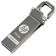HP V250W Flash Disk With Clip - 64GB - Silver