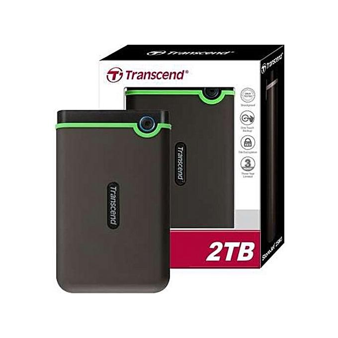 Transcend USB 3.1 Portable External Hard Drive 25M3 StoreJet 2TB view 3