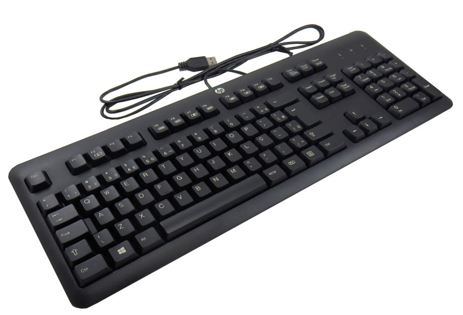 HP Wired Keyboard view 3