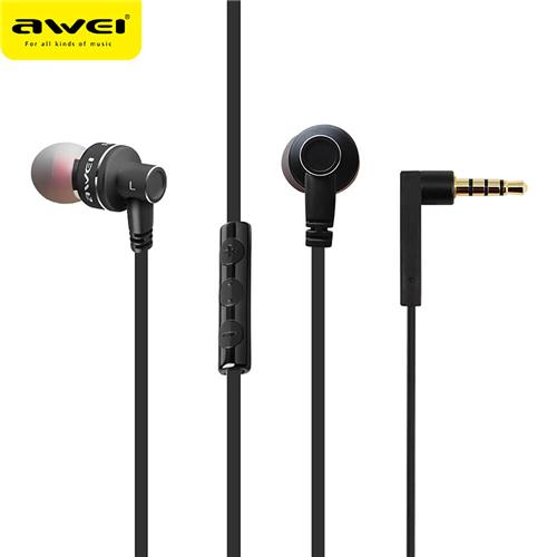 Awei ES 10TY Noise Isolation In-ear Headphones - Black view 2