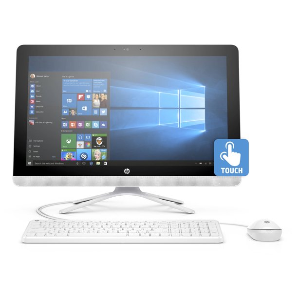 HP 22-Inch All-in-One Computer Core i3 9th Gen 2.2GHz 8GB RAM 2TB Hard Drive Windows 10 Black