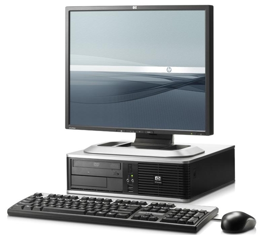 HP Compaq DC7900 Small Form Factor PC Intel Core 2 Quad 2.6GHz 2GB DDR2 RAM 320GB SATA HDD DVD-RW Plus 18.5 TFT
